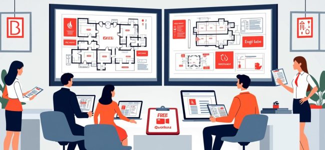 obtenez des plans d'évacuation incendie personnalisés et conformes aux normes. bénéficiez d'un devis gratuit et d'une conception sur mesure pour garantir la sécurité de vos locaux.
