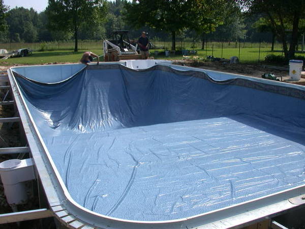 piscine bois octogonale